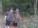 Anna and Brendan in front of poweline blind 9-29-12.jpg