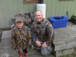 Brendan and Dad getting ready for Brendan's first deer hunt 9-29-12.jpg